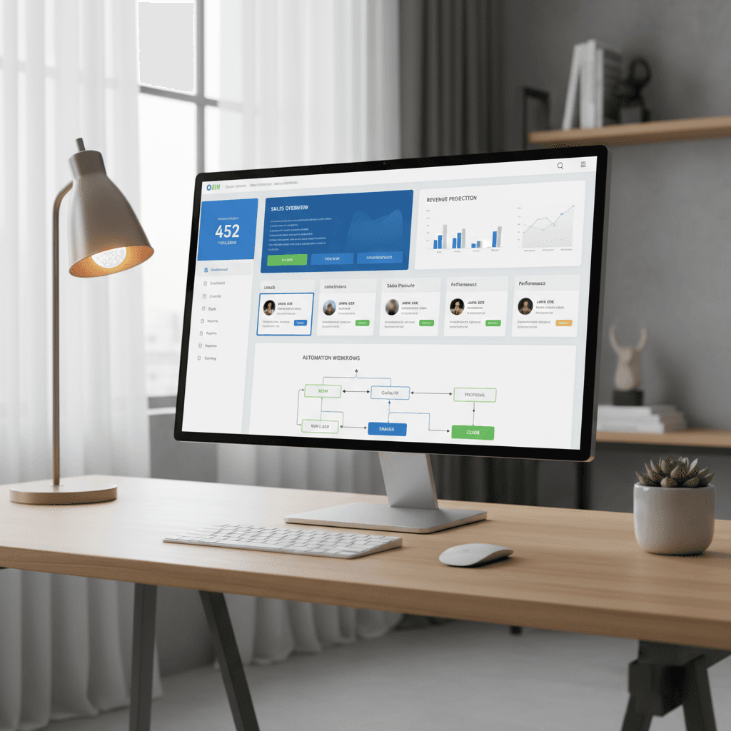 Unified CRM platform dashboard
