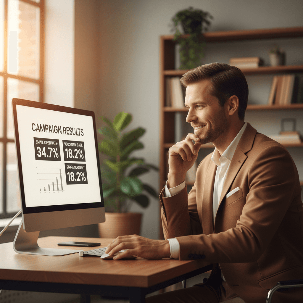 Email and voicemail campaign management dashboard